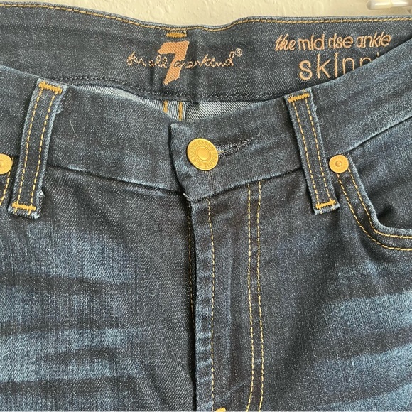 Skinny Jeans Mid rise Ankle size 24 - Picture 3 of 8